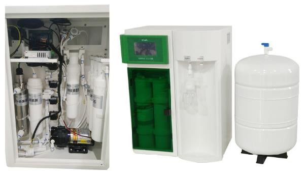 Máy xử lý nước đảo chiều 10LPH với TOC < 20ppb và công suất 50W cho sử dụng trong phòng thí nghiệm