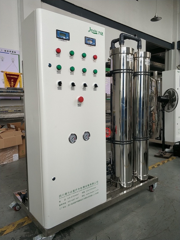 Hệ thống thẩm thấu ngược thông qua đơn hiệu quả 5.0KW Điện năng định mức 2000 LPH Tỷ lệ dòng chảy