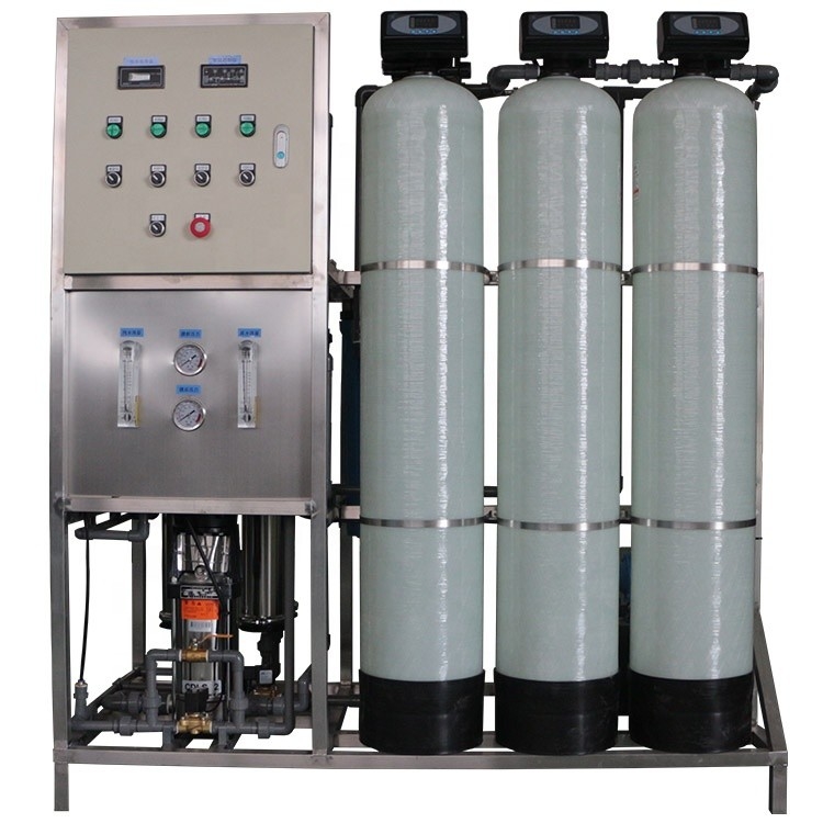 Hệ thống RO công nghiệp 1000lph Máy tiệt trùng tia cực tím Bộ lọc than hoạt tính