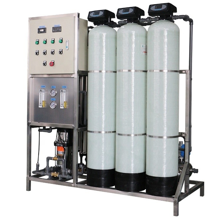 Hệ thống RO công nghiệp 1000lph Máy tiệt trùng tia cực tím Bộ lọc than hoạt tính