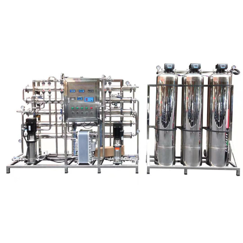 Nhà máy xử lý nước thẩm thấu ngược 5TPH FRP / SS Ro Hai giai đoạn