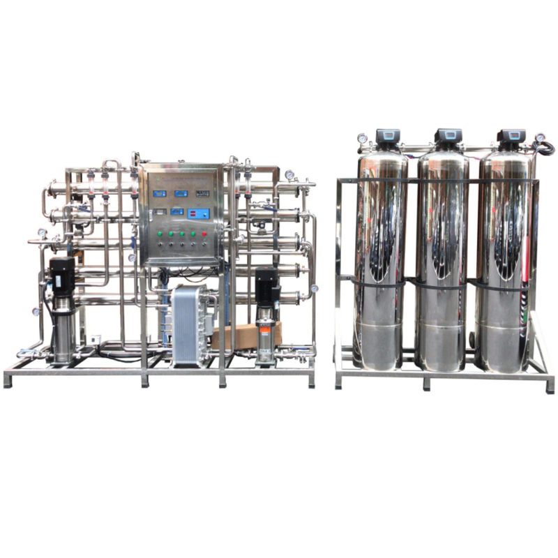 Nhà máy xử lý nước thẩm thấu ngược 5TPH FRP / SS Ro Hai giai đoạn