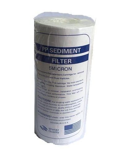Bộ lọc PP Melt Blown Trầm tích Spun Bông nước Bộ lọc pp với Phụ kiện hệ thống RO 5 micron