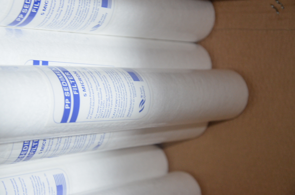 Chất lắng Polypropylene 10Micron Bộ lọc nước Ro Pp Bộ lọc hệ thống RO Phụ kiện