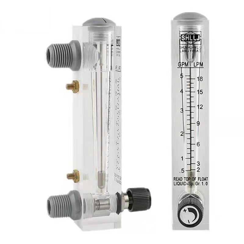 Acrylic OEM PVC / SS Kết nối bảng điều khiển 5GPM Đồng hồ đo lưu lượng nước cho RO