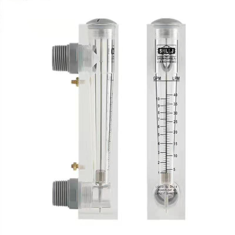 Acrylic OEM PVC / SS Kết nối bảng điều khiển 5GPM Đồng hồ đo lưu lượng nước cho RO