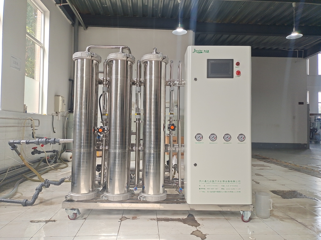 Vật liệu SS Hệ thống RO hai tầng 1000LPH với Khử trùng bằng tia cực tím