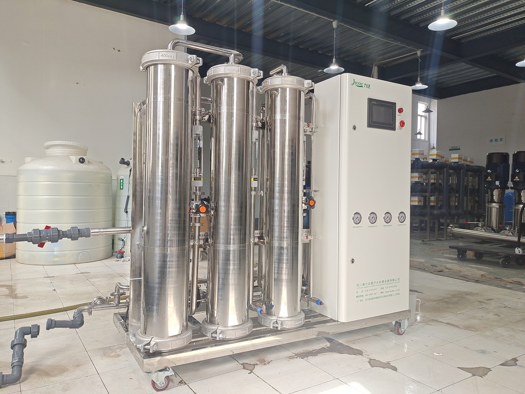 Hệ thống thẩm thấu ngược hai giai đoạn 1200LPH để khử mặn