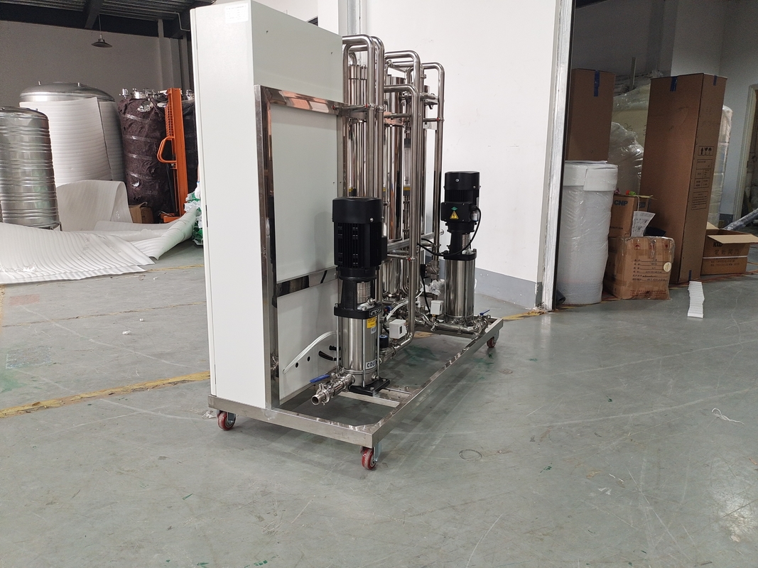 Hệ thống RO hai giai đoạn 1000LPH bằng vật liệu SS hoàn chỉnh